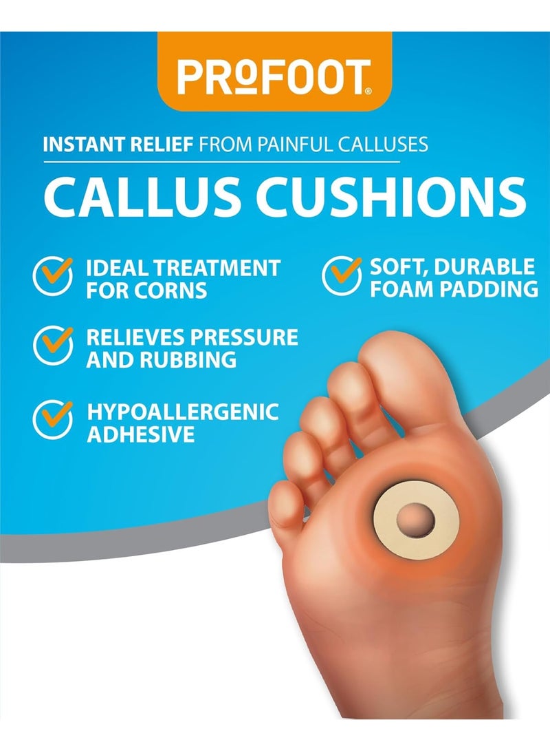 برو فوت وسائد الكالو، إسفنج ناعم لتخفيف فوري لآلام الكالو، أكثر فعالية بنسبة 50% من العلامات التجارية الأخرى، 6 قطع - Image 2